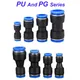 Pneumatic Fittings Fitting Plastic Connector PU 4mm 6mm 8mm 10mm For Air water Hose Tube Push in