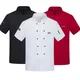 Chef Jacket Men Women Short Sleeve Breathable Mesh Restaurant Waiter Uniform Kitchen Cook Shirts