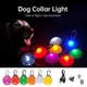 Led Dog Collar Pendant Rechargeable Pet Usb Luminous Collar Pendant Pet Flash Light Leash
