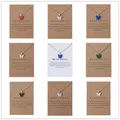 Korean Acrylic Cute Butterfly Pendant Necklace for Women Sweet animal Statement Necklace Jewelry