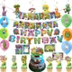 My Singing Monster Party Supplies Cake Flag Balloon Kids Baby Shower Decoration Cupcake Topper