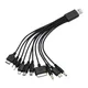 Universal USB To Multi Plug Cell Phone Charger Cable 10 to 1 USB Cable For Samsung Xiaomi Huawei