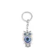 Religious Evil Eye Keychain Pendant Car Key & Keyring Silver Color Deep Blue Owl Animal Women Bag