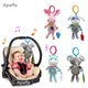 Baby Rattles Stroller Hanging Soft Toy mobile Bed Cute Animal Doll Elephant Rabbit Dog Baby Crib