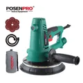 750W 180mm Dry Wall Sander Vacuum Wall Polisher Variable Speed Handheld 6pcs Sanding Machine Dust