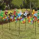 Rabbit Bee Tiger on Bike DIY Windmill Animal Bicycle Wind Spinner Whirligig Garden Lawn Decorative