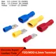 10/20/50Pcs FDD/MDD 6.3mm Terminal Red Blue Yellow Female Male Spade Insulation Electric Crimp