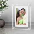 Acrylic Digital Photo Frame 5 Inch 1000mAh IPS Screen 2G Memory Volume button Speaker Type C Cut