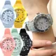 Candy Color Silicone Watches Couple Sports Waterproof Watch Multifunctional Digital Wristwatch Women
