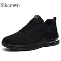 Black Comfortable Sports Shoes for Men Size 47 Atmospheric Air Cushion For Walk Shoes Sneakers