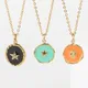 Star Pendant Necklace Bohemian 14K Gold Plated Chain Necklaces Luxury Stainless Steel Necklace for