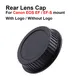 New Rear Lens Cap Cover for Canon EOS EF EF-S Mount lens with / without Canon logo Plastic Black