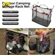 Foldable Table Storage Net Portable Shelf Bag Stuff Mesh for Picnic Outdoor Camping Barbecue Kitchen