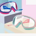 Children's Goggles Boys' Waterproof and Anti-fog HD Swimming Glasses Girls' Big Box Swimming Goggles