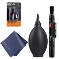 K&F CONCEPT 3in1 Camera Cleaning Kit Lens Brushes+Cleaning Pen+Cleaning Cloth for Camera Lenses &
