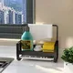 S/L Large Sponge Holder Kitchen Sink Caddy Rack Stand Cleaning Brush Soap Organizer Storage Rack