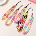 Fashion Trendy Colorful Acrylic Spring Ring Mobile Phone Chain For DIY Women Anti-Lost Telephone
