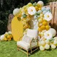 White Daisy Balloon Wreath Kit Lemon Yellow Latex Balloons Summer Birthday Wedding Party Decor Baby