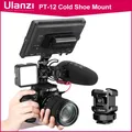 Ulanzi PT-12 DSLR Cold Shoe Mount Adapter DSLR Monitor Mount Three Cold Shoe for LED Light