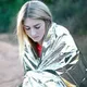 Emergency thermal blanket outdoor waterproof survival blanket aluminum foil hot space emergency