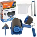 5Pcs/set Paint Roller Set with Sticks Paint Roller Transform Your Room in Just Minutes Decorate