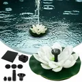 Mini Lotus Solar Water Fountain Pond Decoration Waterfall Fountain Outdoor Bird Bath Solar Powered