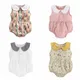 Sanlutoz Newborn Princess Baby Girls Bodysuits Cotton Baby Summer Clothing Cute Flowers Infant