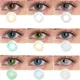 Con Eye Lens AZUL 1 Pair UYAAI for Eyes Yearly Christmas Dropship Gray Party Marine Beauty Gift Dark