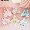 Castle Princess Cake Topper For Wedding Baking Supplies Party Decor Acrylic Valentine's Day