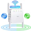 5G WiFi Repeater Wifi Amplifier Signal Wifi Extender Network Wi fi Booster 1200Mbps 5 Ghz Long Range