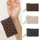 Coin Key Storage Bag with Chain Women Mini Coin Purse Luxury Designer Plaid Leather Small Zipper