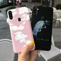For Samsung A11 Case For Samsung M11 Cover 2020 Soft Feather Painted Phone Case For Samsung Galaxy