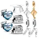 New Blue 2023 Graduation Heart Charm with Cap Bead Fit Original Pandora Charms Bracelet Pendant DIY
