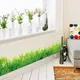 Baseboard Green Grass Waterproof DIY Removable Art Wall Stickers Decor Living Room Bedroom Mural