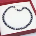 Charm 10mm Black South Sea Shell Pearl Necklace for Women Jewelry Hot New Charming DIY Fashion