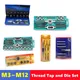 6/8/32/40pcs tap and die set M3-M12 a manual tool set for manual internal and external thread