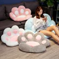 2 Sizes INS Bear&Cat Paw Pillow Animal Seat Cushion Stuffed Plush Sofa Indoor Floor Home Chair Decor
