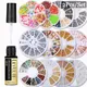 LILYCUTE 5ML Rhinestone Glue Line Gel Nail Set Nail Art Glitter Rhinestone Crystal Gems Jewelry Bead