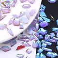 50/100pcs Nail Shaped Drill Rhinestones Parts Crystal Drop Rhombus Arrow Colorful Flatback Stones 3D