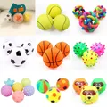 1pcs Diameter 6cm Squeaky Pet Dog Ball Toys for Small Dogs Rubber Chew Puppy Toy Dog Stuff Dogs Toys