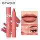 O.TWO.O Matte Lipstick Lip Tint Pigment Rich 6 Color Water Resistant Long-lasting Velvet Lip Liner