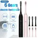 Sonic Electric Toothbrush Ultrasonic Automatic USB Rechargeable IPX7 Waterproof Toothbrush