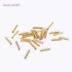 18K Gold Plated 2*10mm Tube Beads Spacer Beads For Jewelry Making Brass Smooth Tube Beads DIY