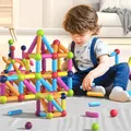 Kids Magnetic Construction Set Magnetic Balls Stick Building Blocks Montessori Educational Toys For