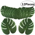 12Pcs Artificial Tropical Palm Leaves for Hawaiian Luau Theme Party Decorations Home garden