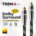 TODN Digital Optical Audio Toslink Cable Hi-end Fiber Optic Audio Cable for HIFI Video DVD TV DTS