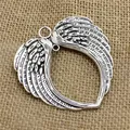 5 Pcs/Lot 65*69mm 5 Color Vintage Angel Wings Charm Metal Big Angel Wings Charms Pendant For