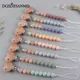 Baby Anti-drop Chain Pacifier Clips Silicone Beads Infant Nipple Appease Soother Chain Clips Dummy