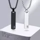 Vnox Initial Bar Necklace for Men Thick Geometric Vertical Bar Pendant with A-Z Letters Casual