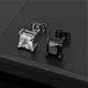 Crystal Stainless Steel Square Stud Earrings Mini Lovely Ear Studs For Women Men Party Jewelry Punk